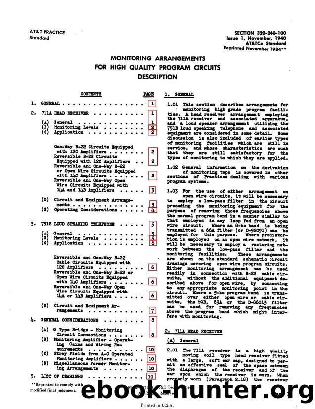 MONITORING ARRANGEMENTS FOR HIGH QUALITY PROGRAM CIRCUITS DESCRIPTION by Unknown
