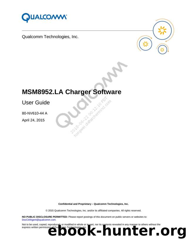 MSM8952.LA Charger Software User Guide by Unknown