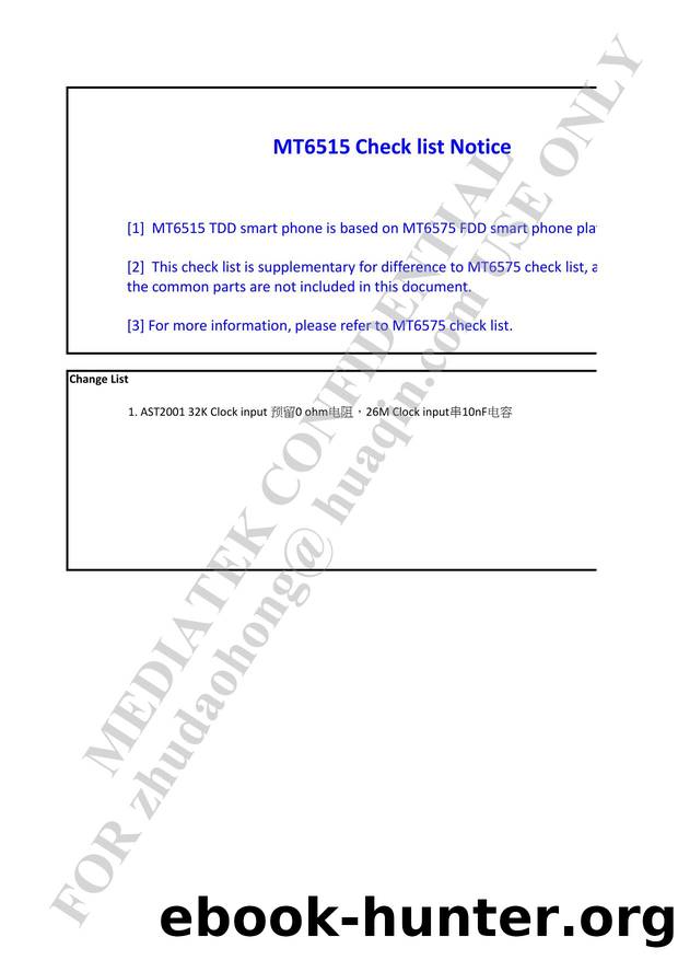 MT6515+AST2001 TD Smartphone Check List V0.2 by Unknown