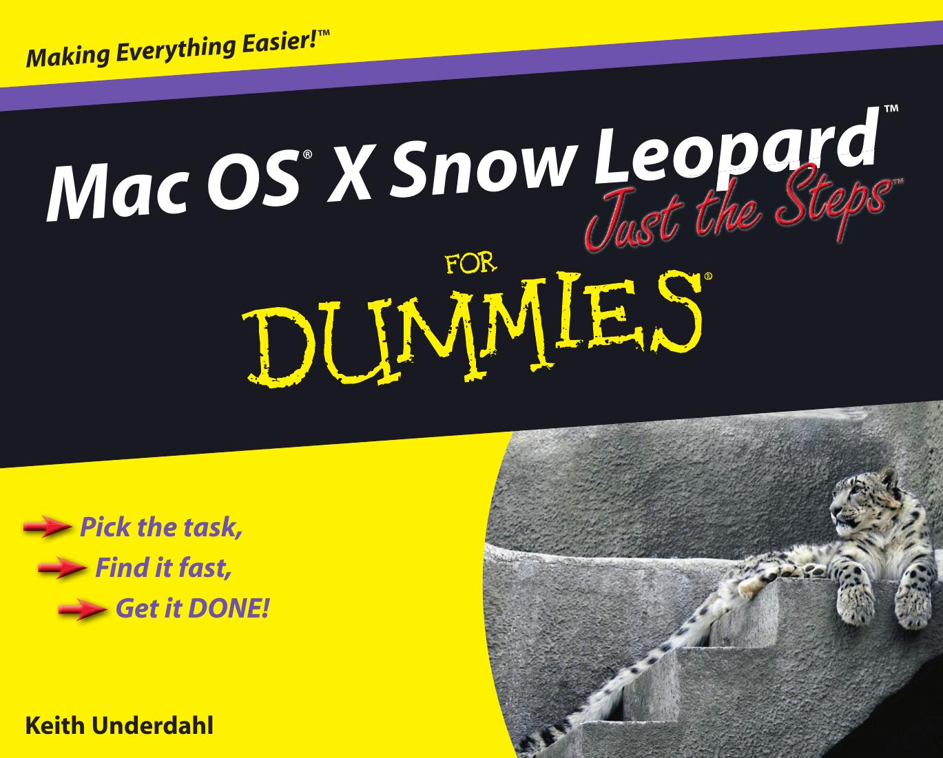 Mac OS X Snow Leopard Just the Steps for Dummies (ISBN by 0470462701)
