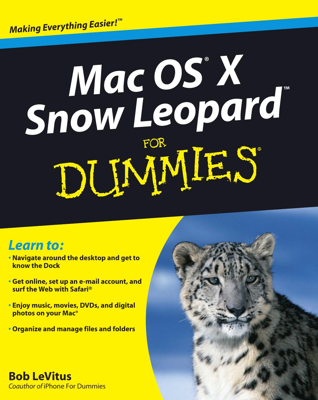 Mac OS X Snow Leopard for Dummies (ISBN by 0470435437)