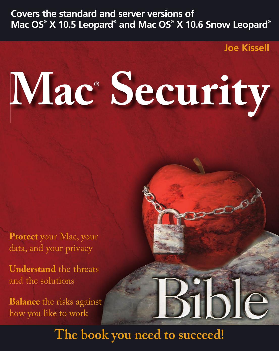 Mac Security Bible by Joe Kissell