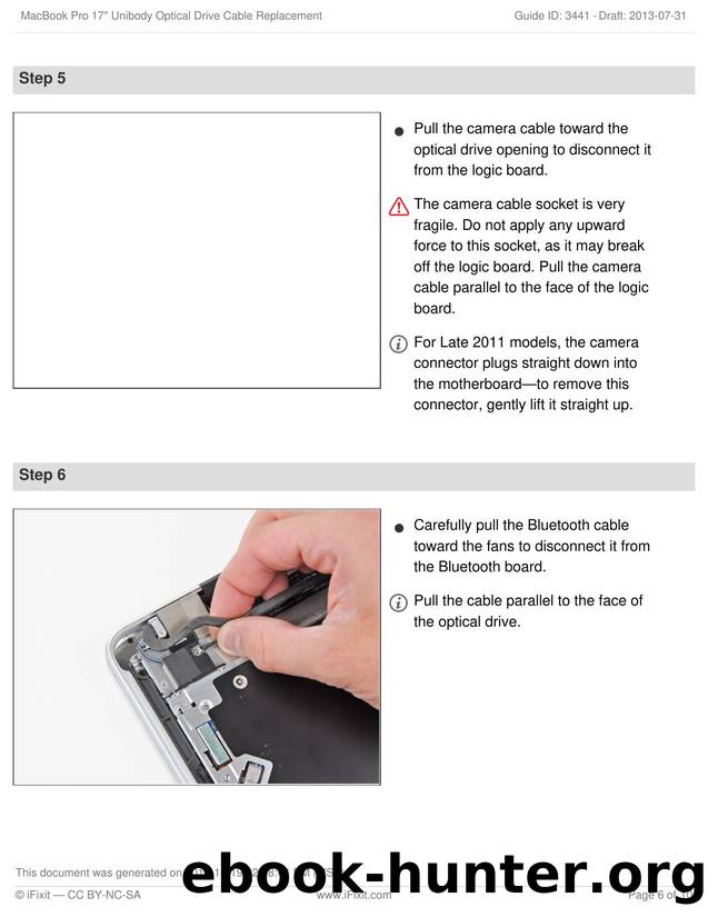 MacBook Pro 17 Unibody Optical Drive Cable Replacement by Unknown