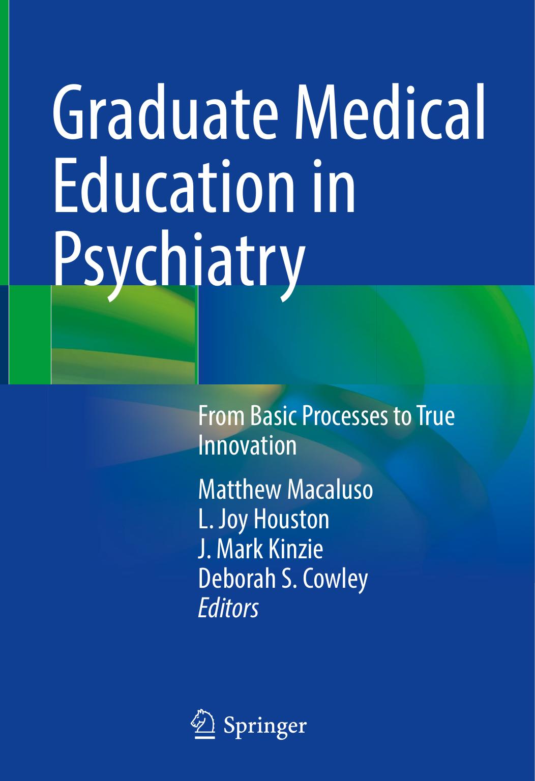 Macaluso M. Graduate Medical Education in Psychiatry...2022 by Unknown