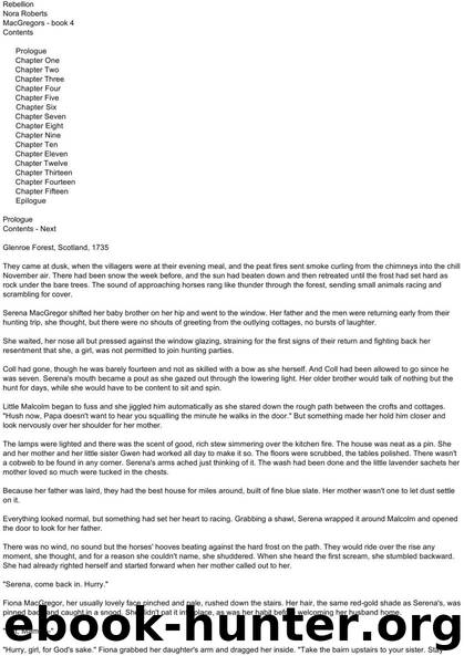 Macgregors - 06 - Rebellion by Nora Roberts