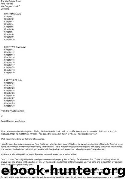 Macgregors - 08 - The MacGregor Brides by Nora Roberts