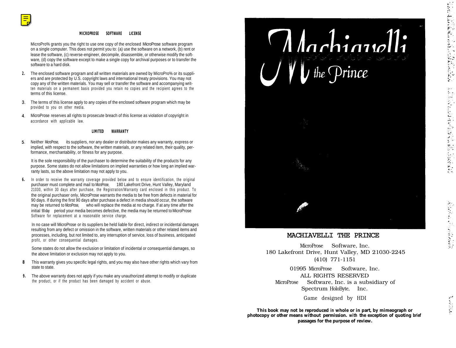 Machiavelli the Prince (1995) by Unknown