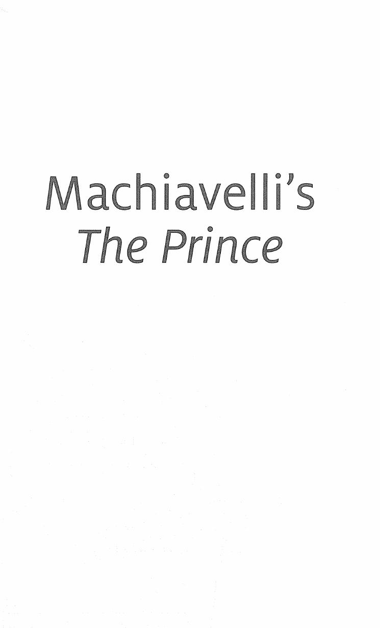 Machiavelli's 'The Prince': A Reader's Guide (Repost) by Miguel Vatter