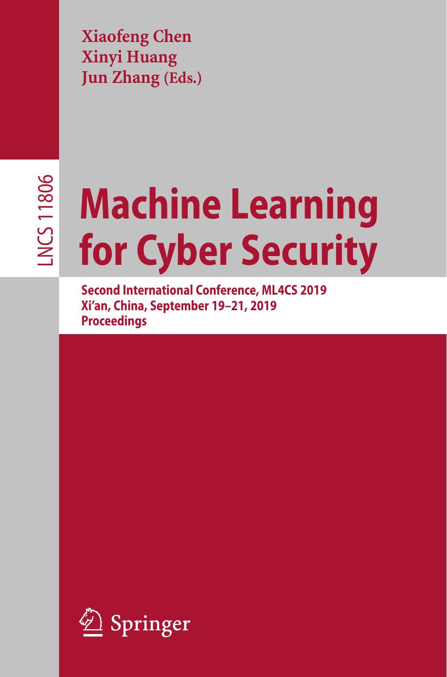 Machine Learning for Cyber Security by Unknow