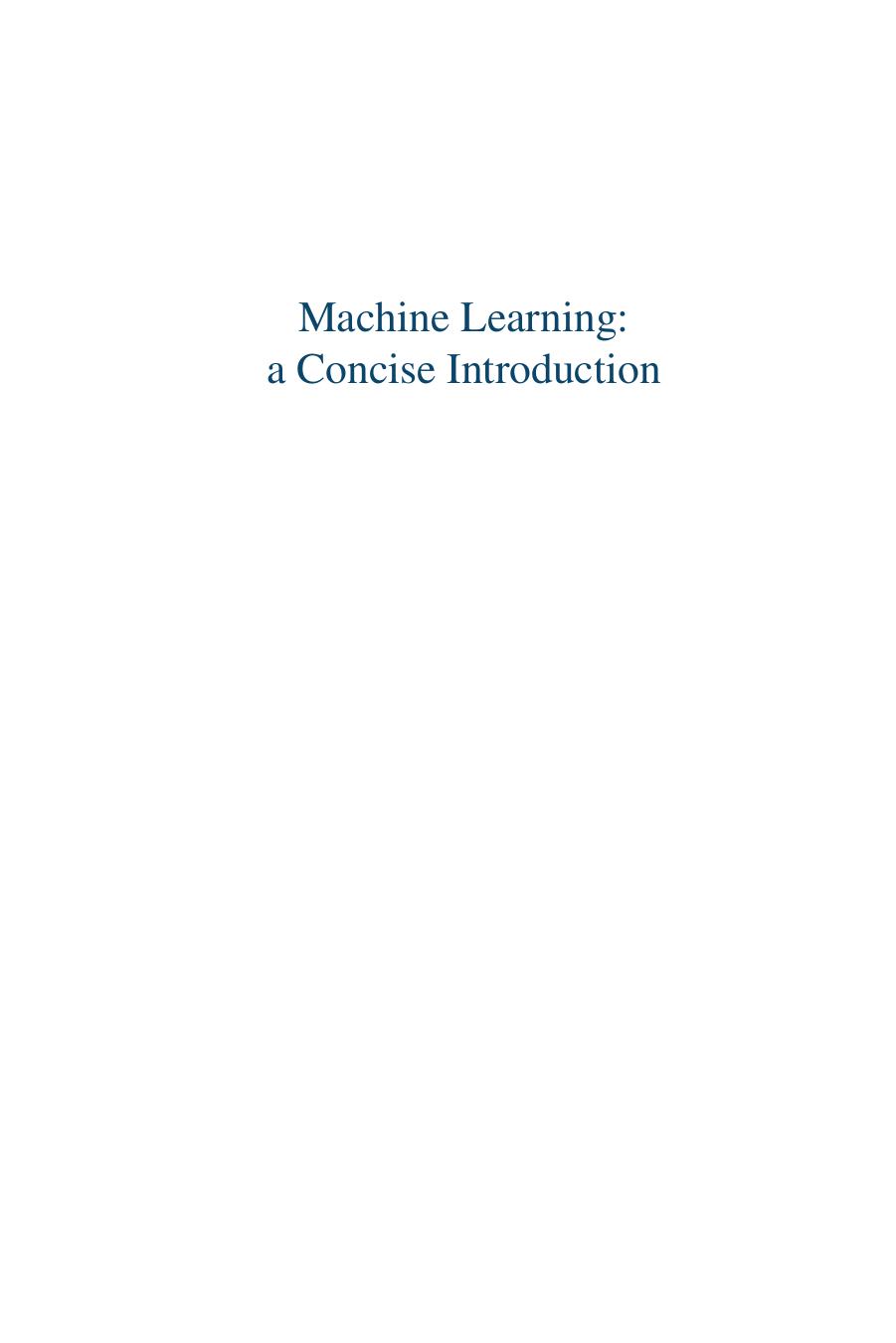 Machine Learning: Topics and Techniques by Knox Steven W
