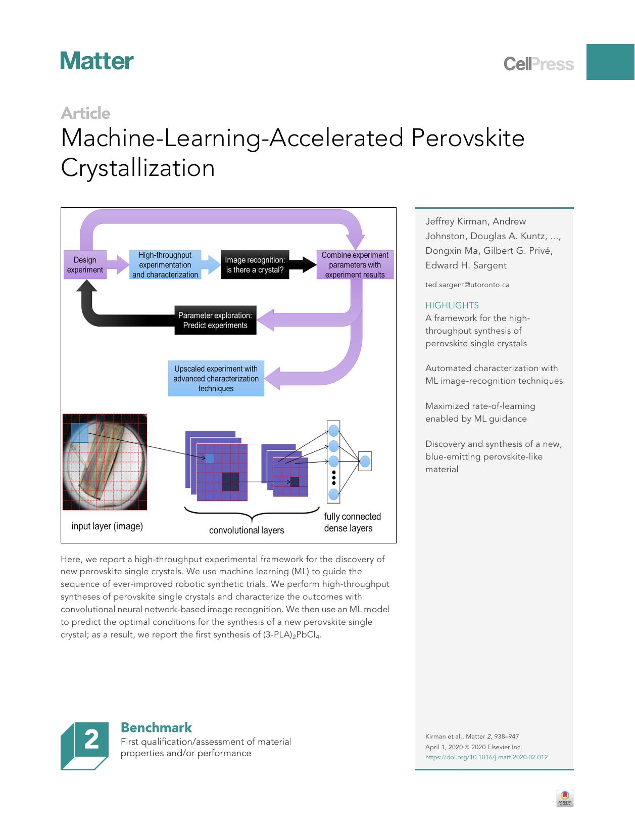 Machine-Learning-Accelerated Perovskite Crystallization by unknow