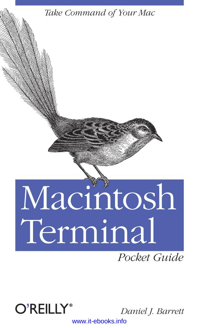 Macintosh Terminal Pocket Guide by Daniel J. Barrett