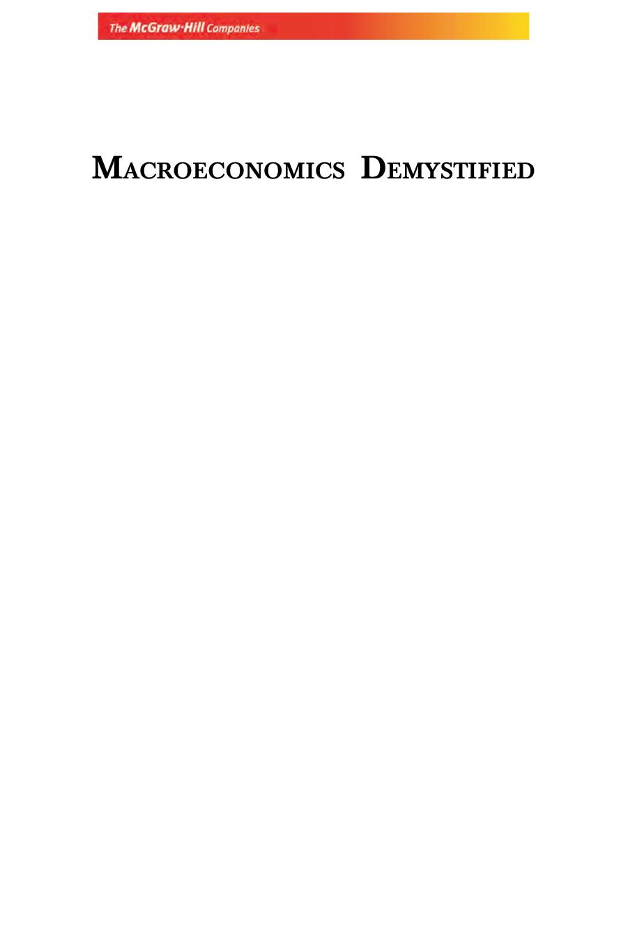 Macroeconomics Demystified by Madan Sabnavis