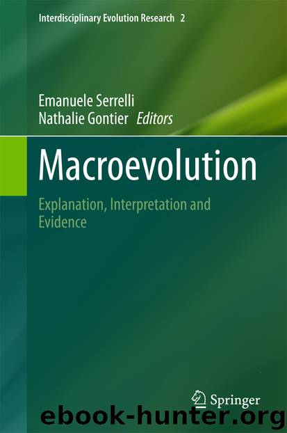 Macroevolution by Emanuele Serrelli & Nathalie Gontier