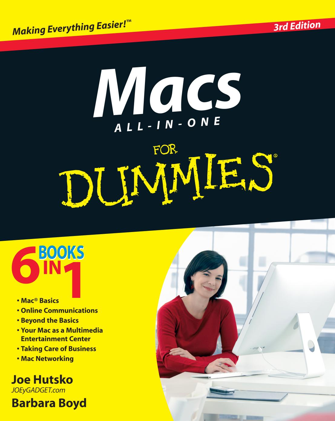 Macs All-in-One For Dummies by Joe Hutsko Barbara Boyd
