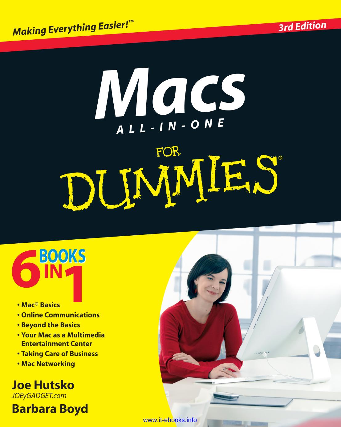 Macs All-in-One For Dummies, 3rd Edition by Joe Hutsko Barbara Boyd