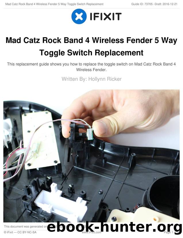 Mad Catz Rock Band 4 Wireless Fender 5 Way Toggle Switch Replacement by Unknown