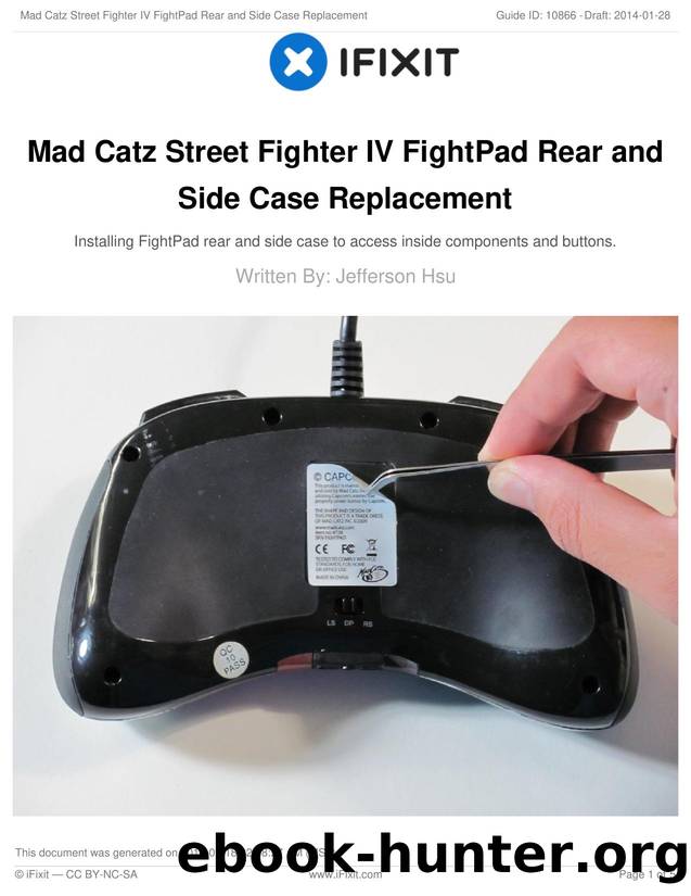 Mad Catz Street Fighter IV FightPad Rear and Side Case Replacement by Unknown