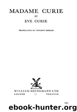 Madame Curie by Eve Curie