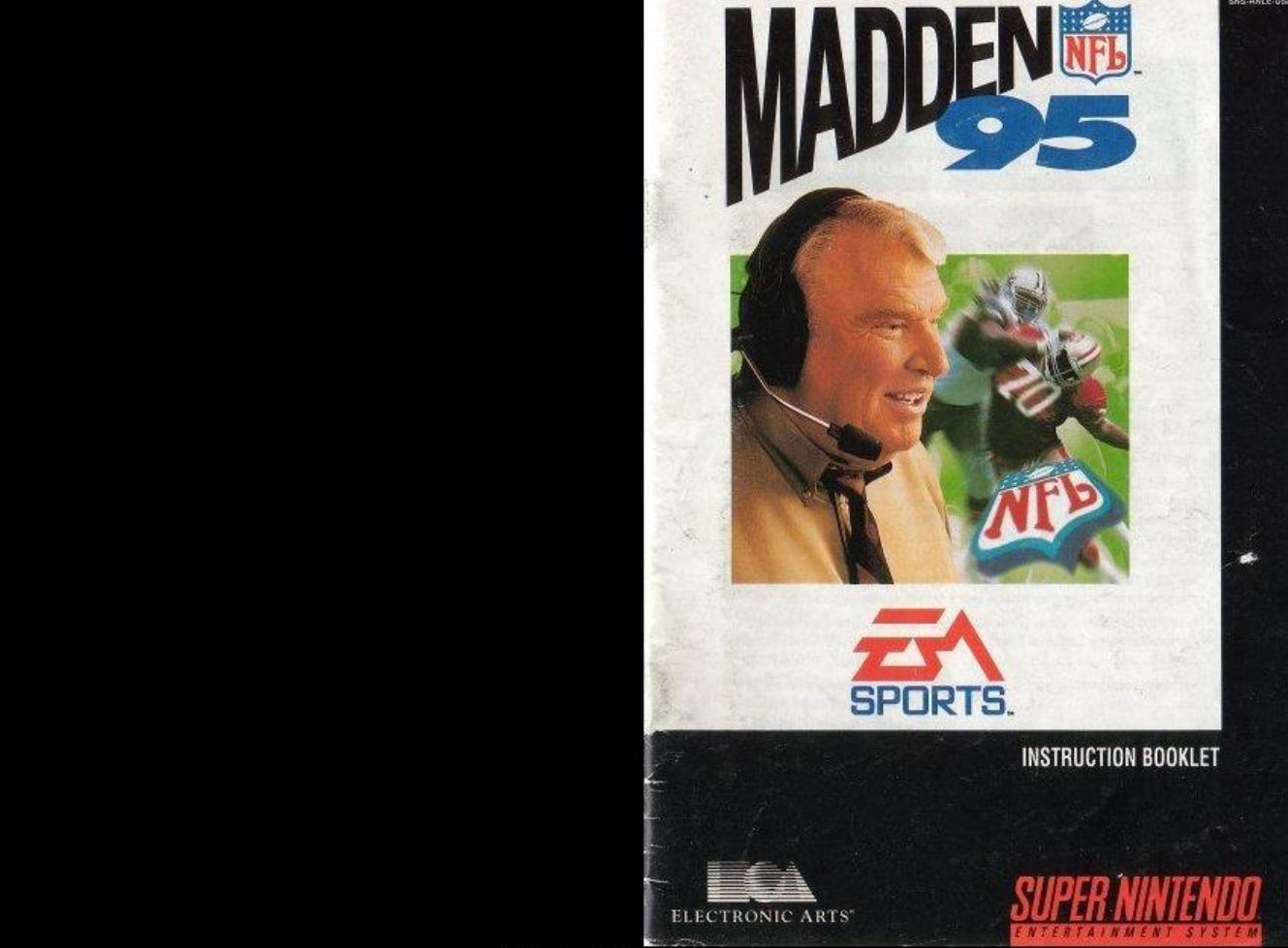 Madden NFL 95 by High Score Productions.; EA Sports (Firm)