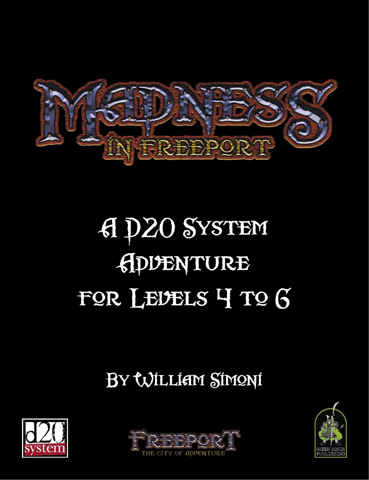 Madness in Freeport, Revised for 3.5 by Green Ronin