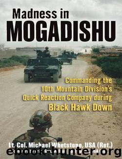 Madness in Mogadishu: Commanding the 10th Mountain Division's Quick Reaction Company during Black Hawk Down by Whetstone Michael