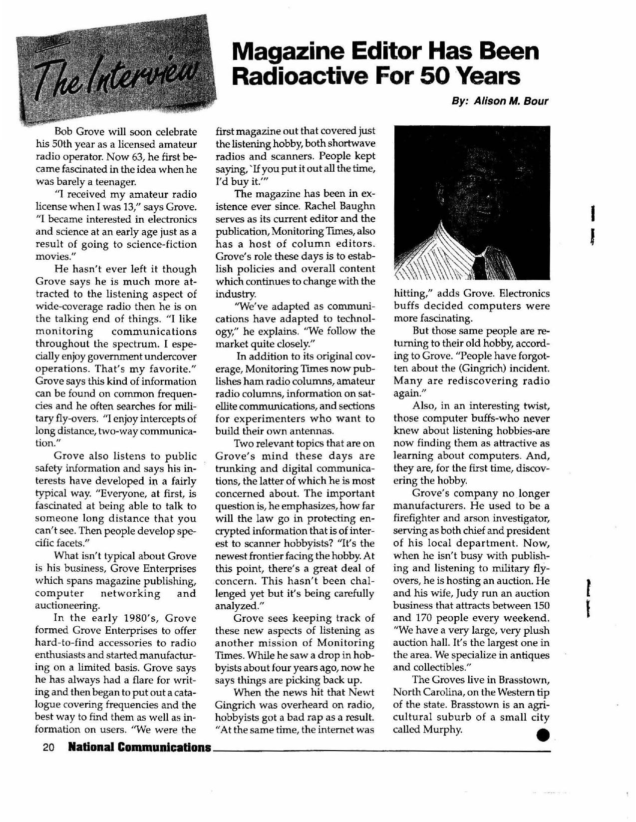 Magazine Editor Has Been Radioactive for 50 Years by Alison Bour