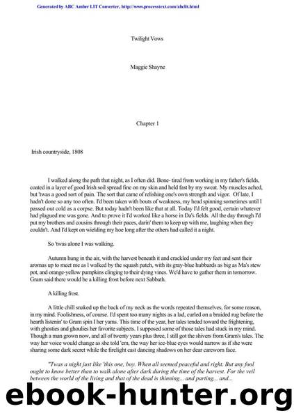 Maggie Shayne - Twilight Series 10 by Twilight Vows