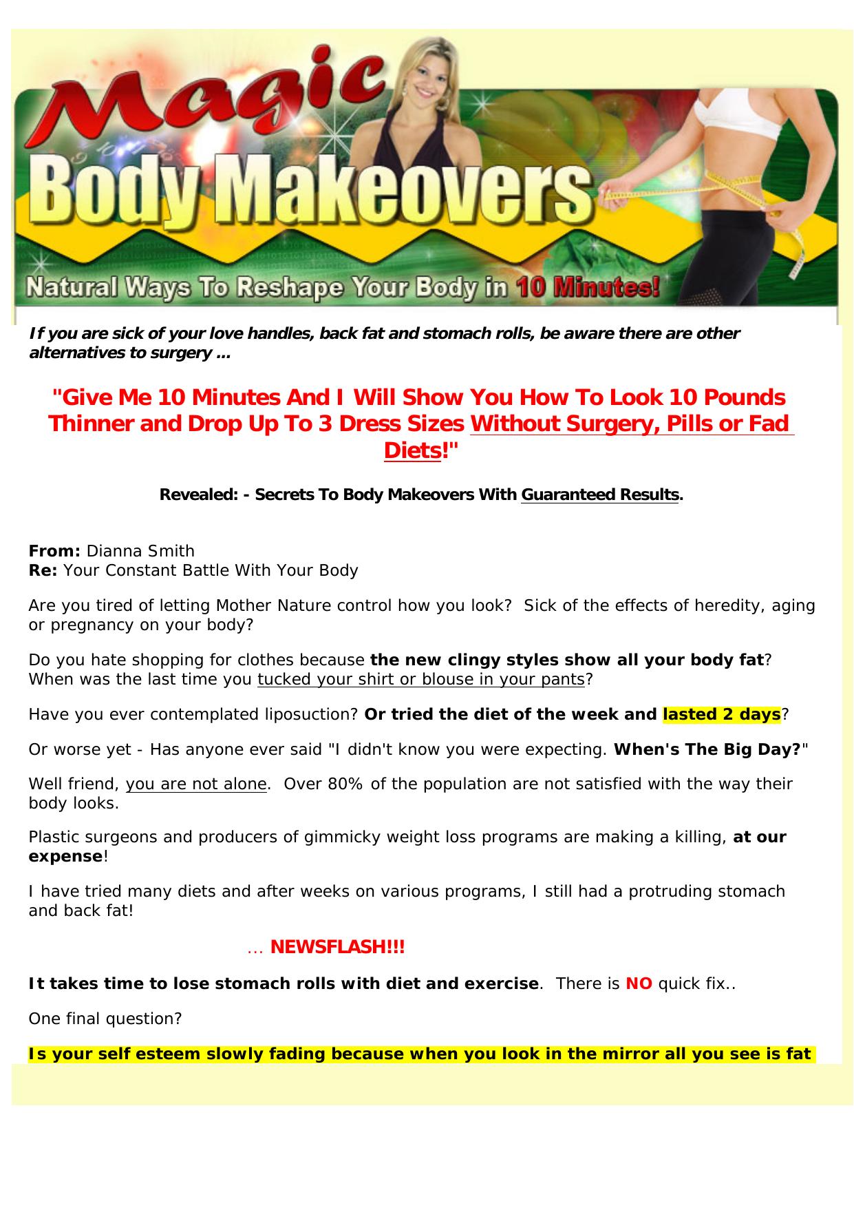 Magic Body Makeovers. by Best of Kuszter's Collection