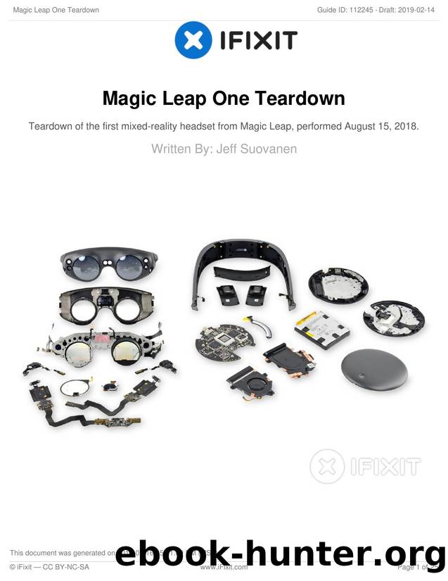 Magic Leap One Teardown by Unknown