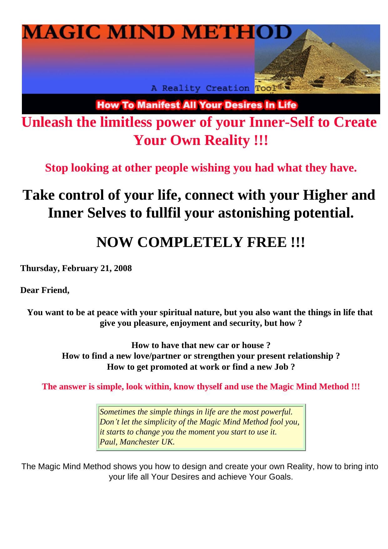 Magic Mind Method. by Best of Kuszter's Collection