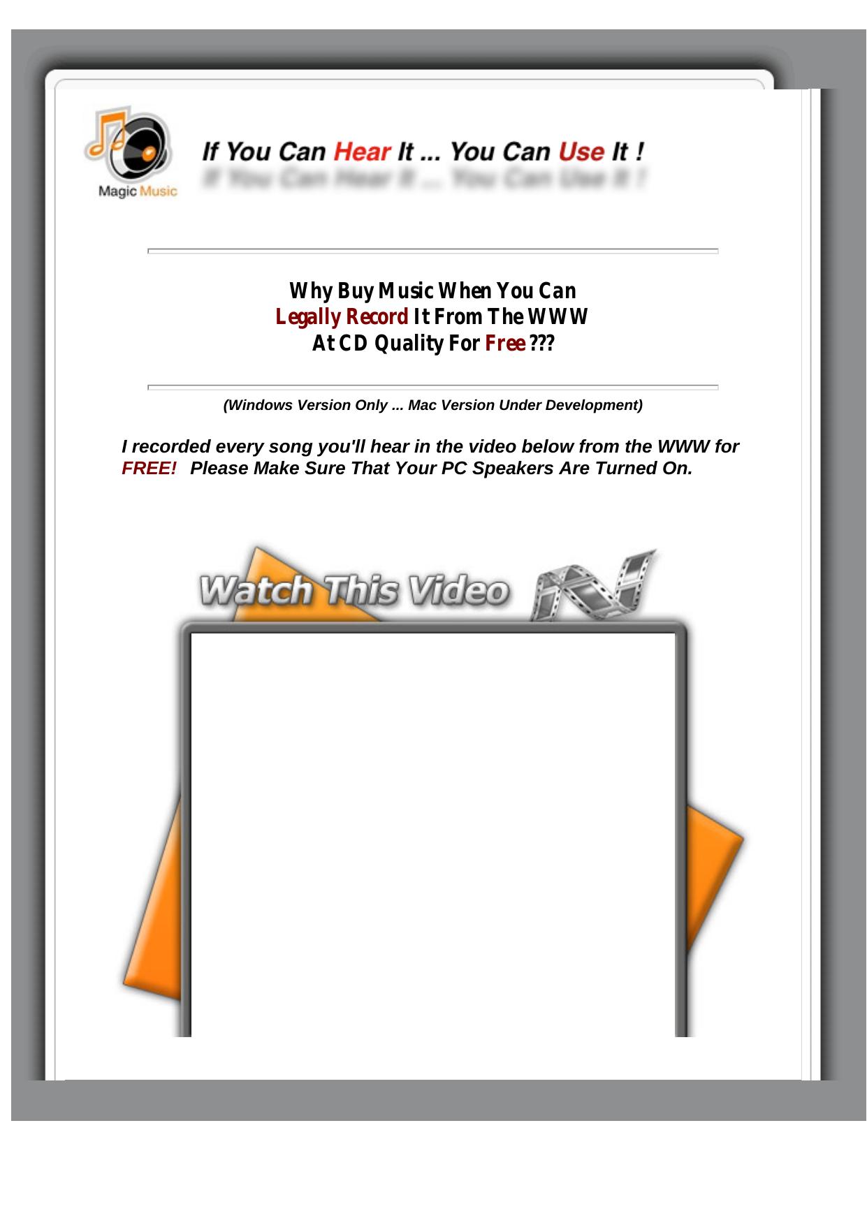 Magic Music Mp3 Recording & Training System. by Best of Kuszter's Collection