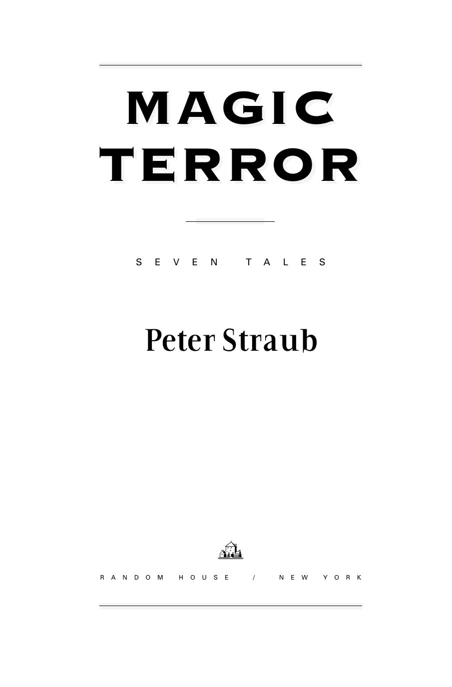 Magic Terror by Peter Straub