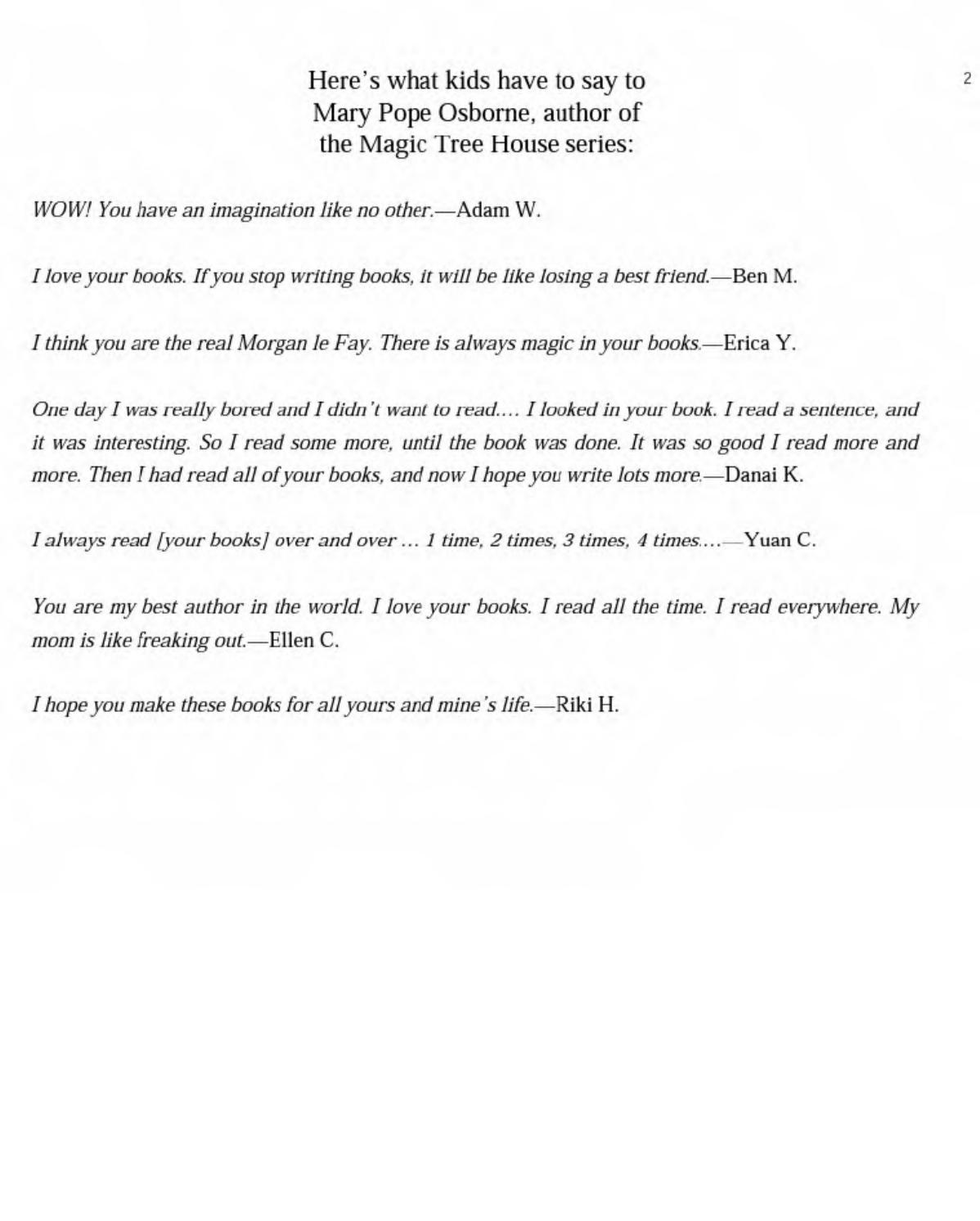 Magic Tree House Collection by A Crazy Day & Cobras text