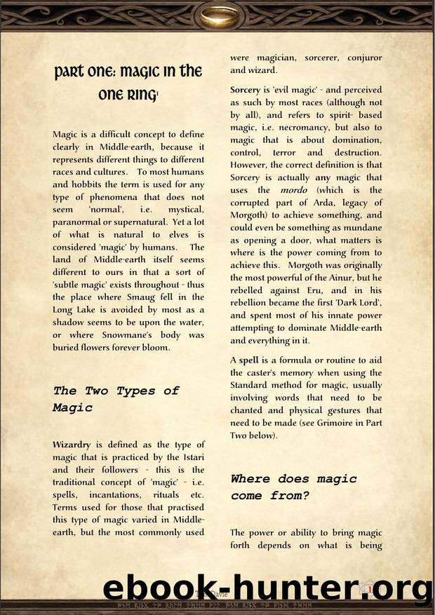 Magic in Middle Earth Version 2 by Unknown