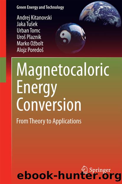 Magnetocaloric Energy Conversion by Andrej Kitanovski Jaka Tušek Urban Tomc Uroš Plaznik Marko Ožbolt & Alojz Poredoš