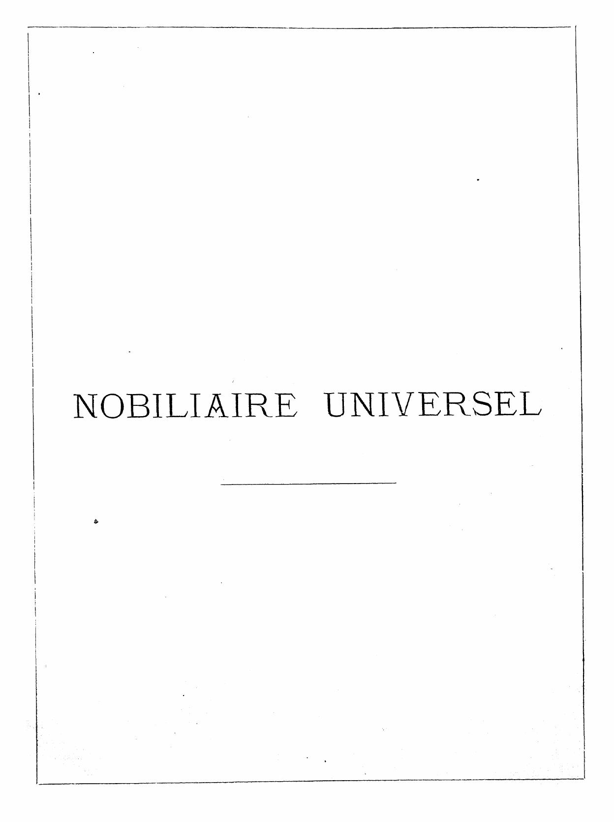 Magny L.DE, Publiee SOUS LA Direction DE L. DE Magny by Nobiliaire universel 1874. vol. 4 de la 2-e serie. vol. 11