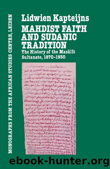Mahdish Faith Sudanic Traditio by Kapteijns