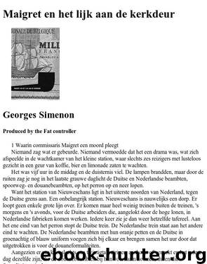 Maigret en het lijk aan de kerkddeur by Georges Simenon