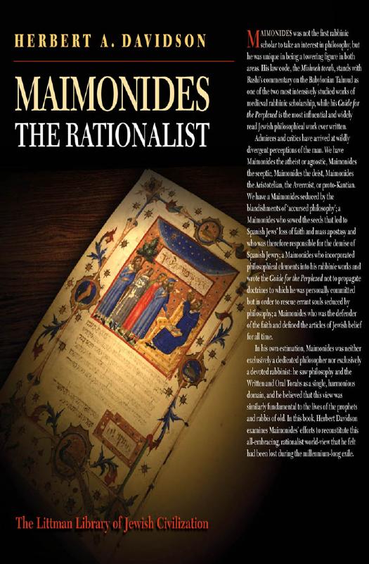 Maimonides the Rationalist by Herbert A. Davidson