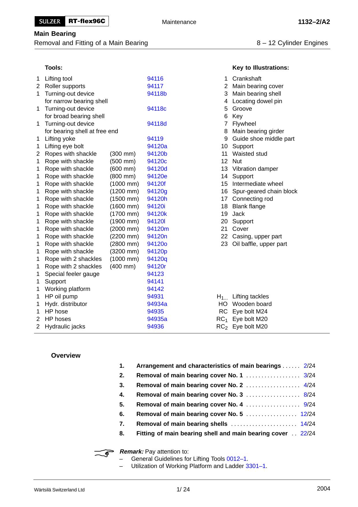 Main Bearing: Removal and Fitting of a Main Bearing (8-12 Cyl.) by ffo001