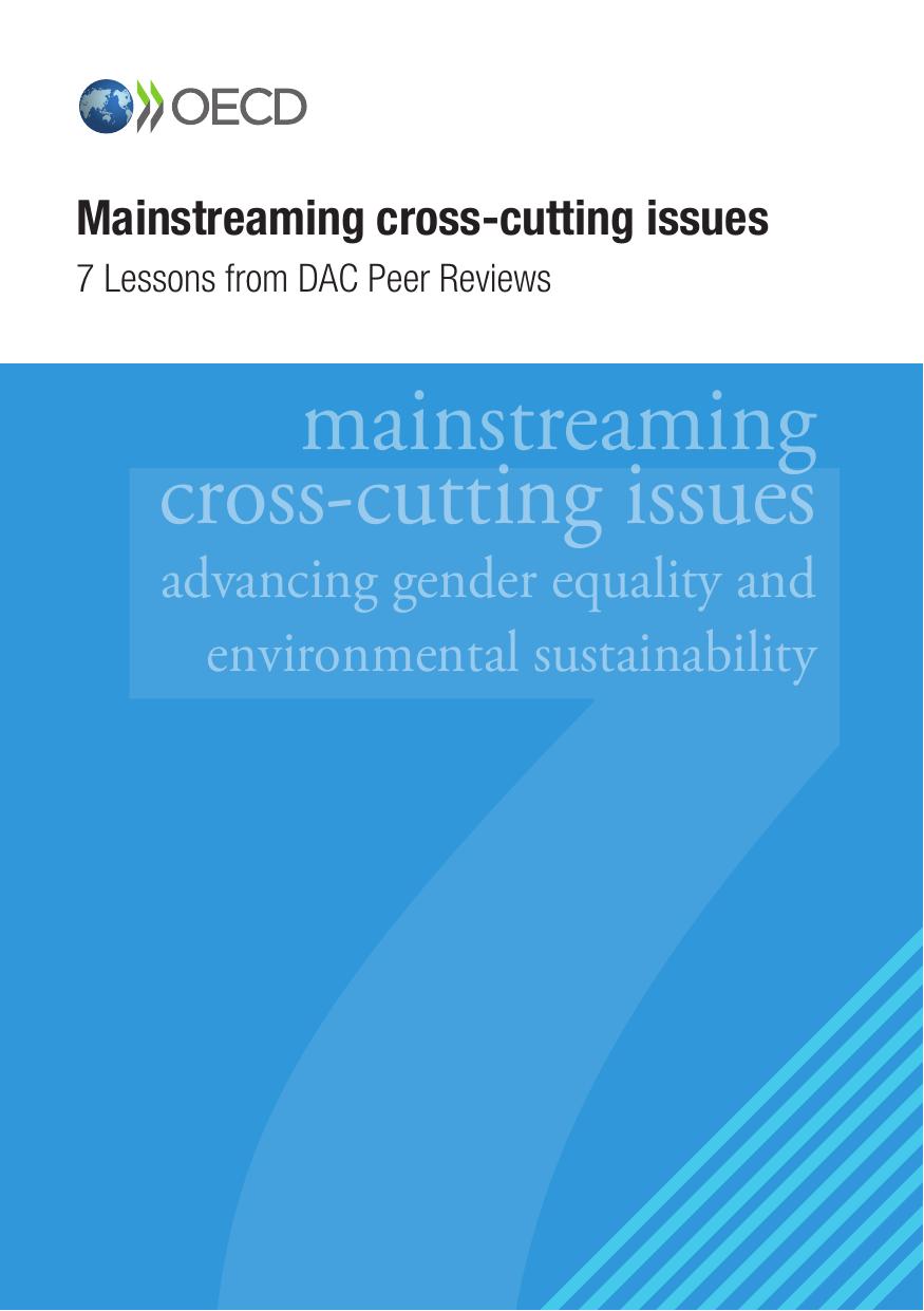 Mainstreaming cross-cutting issues : 7 lessons from DAC peer reviews. by OECD