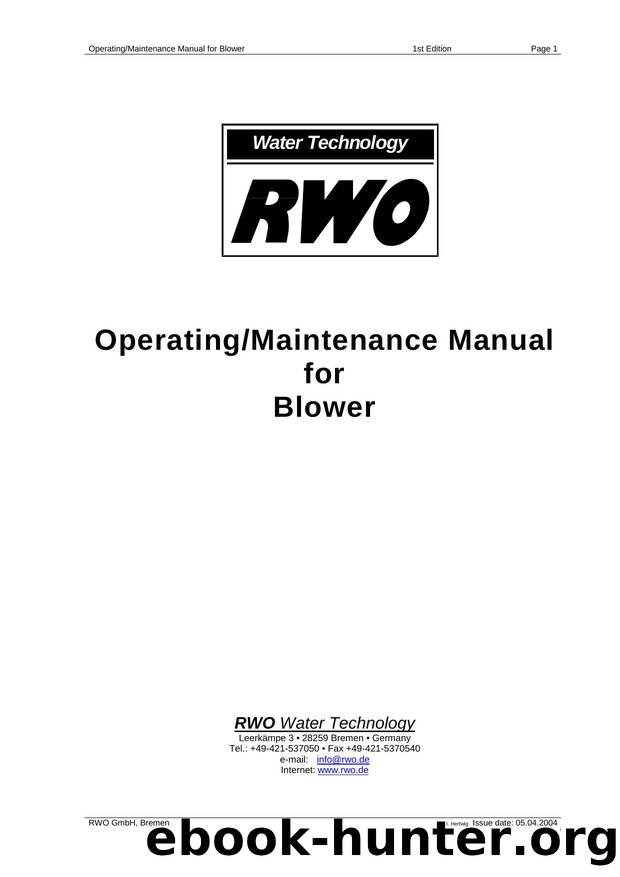 Maintenance of the blower by Unknown