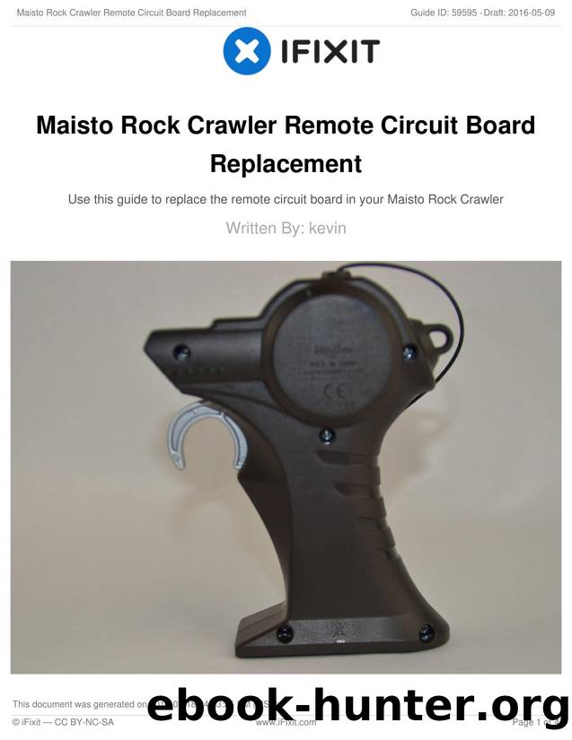 Maisto Rock Crawler Remote Circuit Board Replacement by Unknown