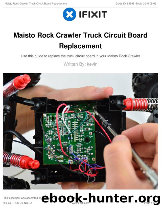 Maisto Rock Crawler Truck Circuit Board Replacement by Unknown