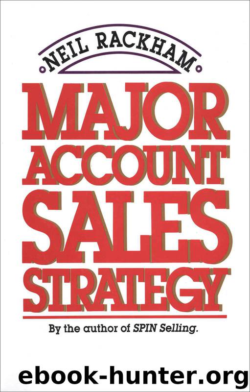 Major Account Sales Strategy by Neil Rackham