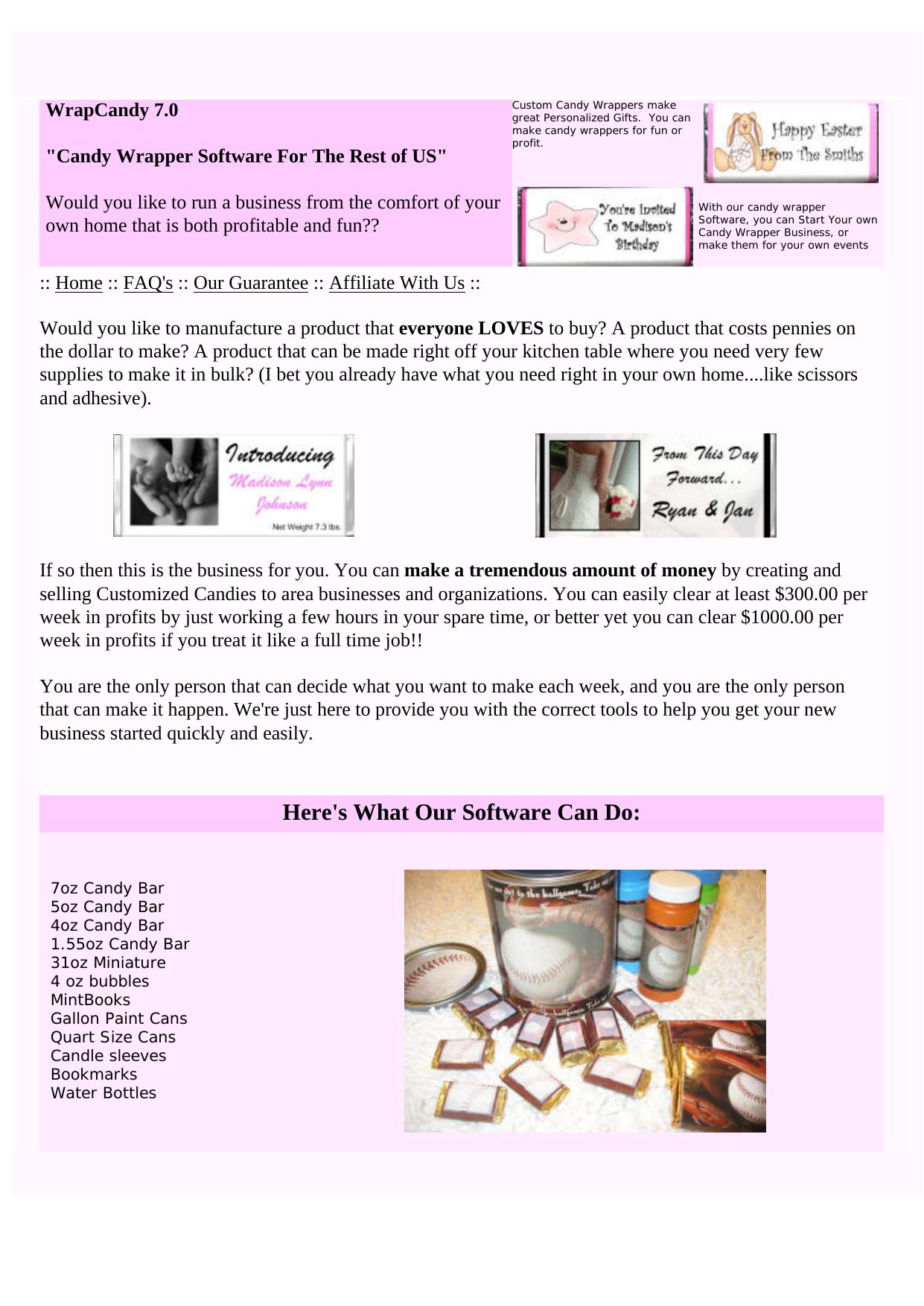 Make Candy Wrappers For Fun Or Profit. by Best of Kuszter's Collection