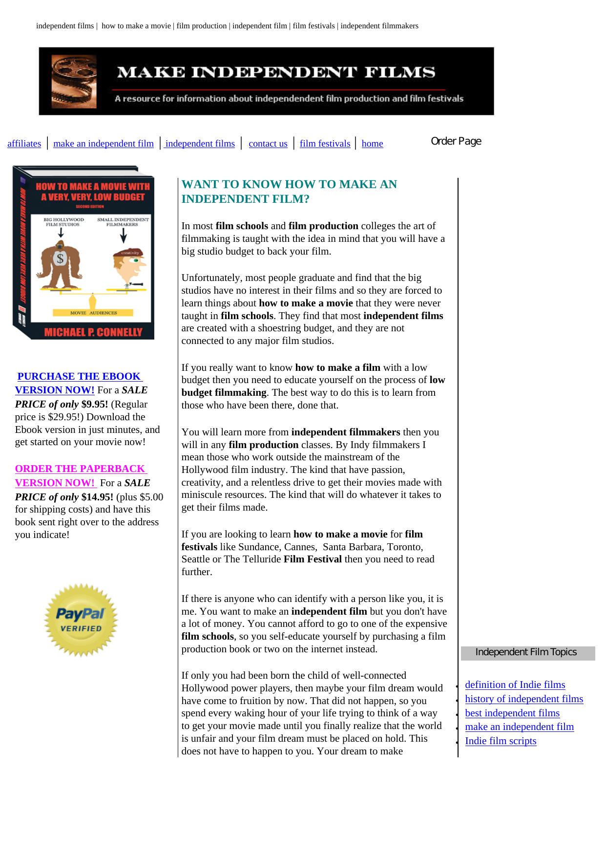 Make Independent Films.com. by Best of Kuszter's Collection