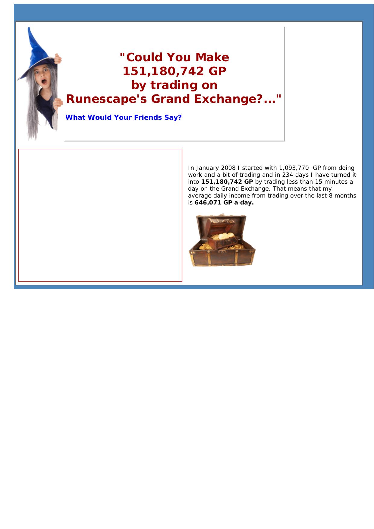 Make Money On Runescape By Trading On Gx. by Best of Kuszter's Collection