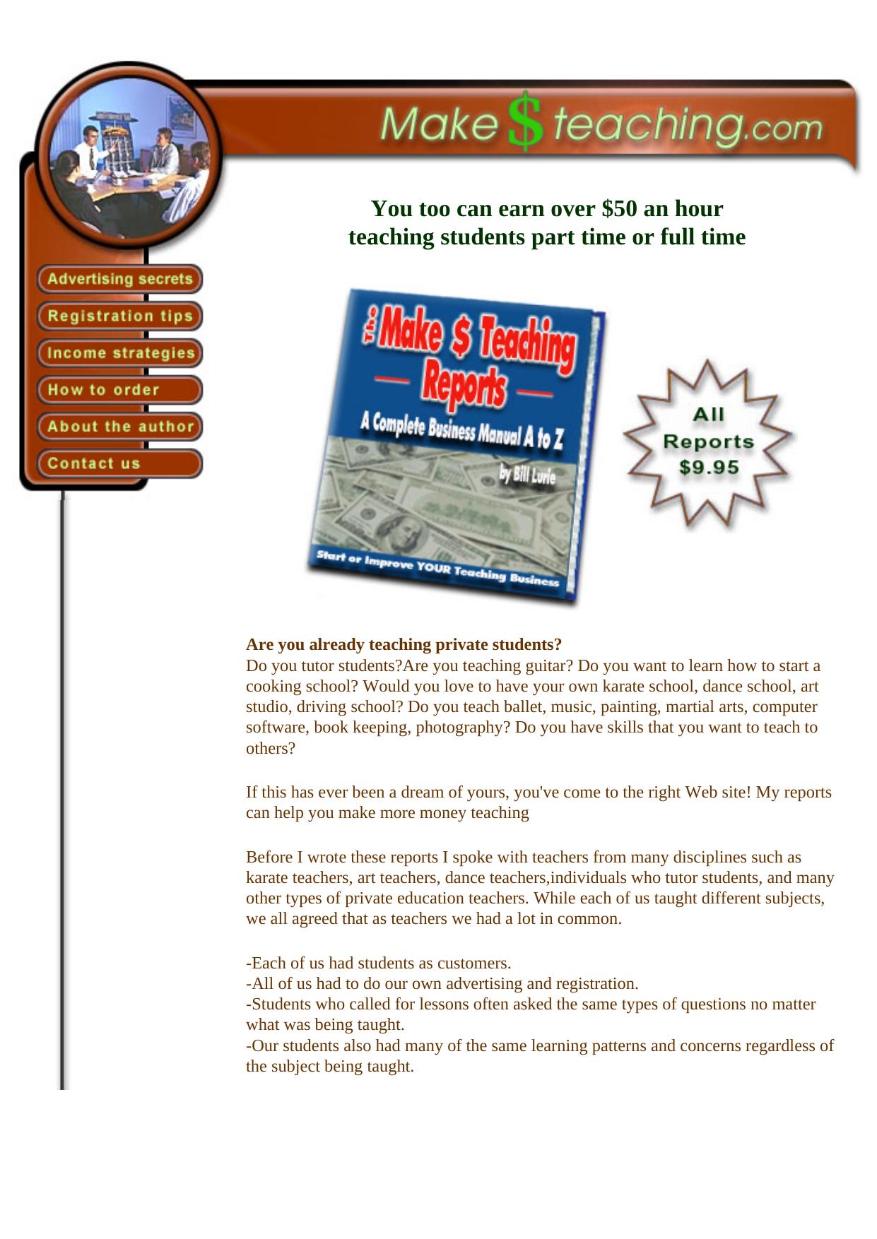 Make Money Teaching.. by Best of Kuszter's Collection